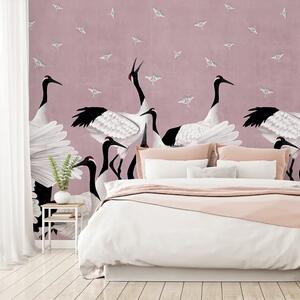 VLADILA Grus Japonesis In Pink - tapeta
