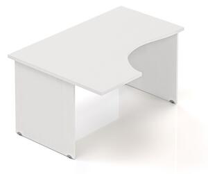 Ergonomický stôl Visio 140 x 100 cm, ľavý, biela