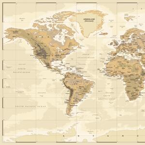 VLADILA Classic Vintage Map - tapeta