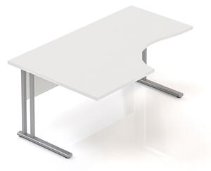 Ergonomický stôl Visio 160 x 100 cm, ľavý, biela