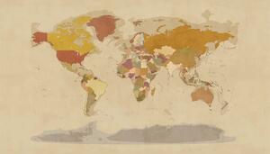 VLADILA Vintage Map - tapeta