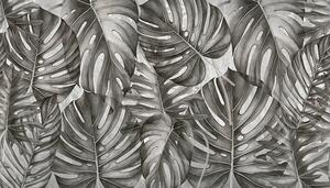 VLADILA Grey Philodendron - tapeta