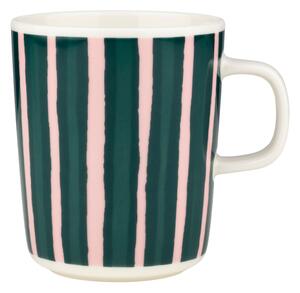 Marimekko Hrnček Oiva Piccolo 0,25l, zeleno-ružový