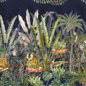 VLADILA Wonderland Jungle In Black - tapeta