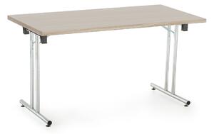 Skladací stôl Impress 140 x 80 cm, dub sonoma