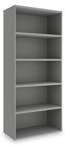 Vysoká skriňa SimpleOffice 80 x 40 x 180 cm, sivá