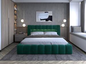 Manželská posteľ 180 cm Luxa (svetlohnedá) (s roštom, úl. priestorom a LED). Vlastná spoľahlivá doprava až k Vám domov. 1041569