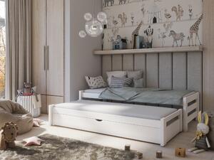 Detská posteľ 80 x 180 cm ANISSA (s roštom a úl. priestorom) (biela). Vlastná spoľahlivá doprava až k Vám domov. 1013001