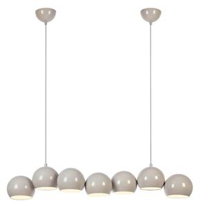 Markslöjd 108914 - Závesný luster na lanku CUPOLO 7xE14/40W/230V sivá