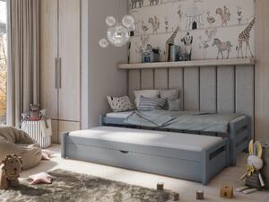 Detská posteľ 80 x 180 cm ANISSA (s roštom a úl. priestorom) (grafit). Vlastná spoľahlivá doprava až k Vám domov. 1013002