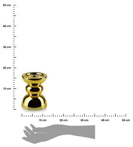 DekorStyle Svietnik Rita 15 cm zlatý