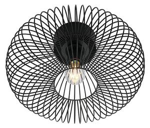 Nordlux - Stropné svietidlo BERONI 1xE27/60W/230V pr. 40,3 cm čierna