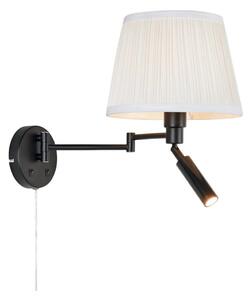 Markslöjd 109016- LED nástenné svietidlo PIVOT 1xE27/40W/230V + LED/4W krémová/čierna