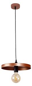 Duolla - Luster na lanku IRONLINE 1xE27/15W/230V pr. 30 cm medená/čierna