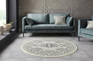 Nouristan - Hanse Home koberce Kruhový koberec Mirkan 104441 Cream - 160x160 (priemer) kruh cm