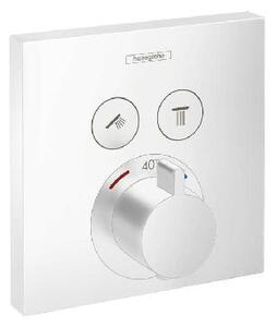Hansgrohe Shower Select - Termostatická batéria pod omietku na 2 spotrebiče, matná biela 15763700