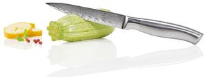 Ernesto® Kuchynský nôž/Nôž na zeleninu z damascénskej ocele (nože na zeleninu s rukoväťou z nehrdzavejúcej ocele) (100357369)