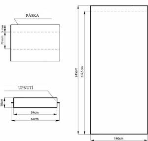 Záves AmeliaHome Velvet s multifunkčnou páskou slivkový, veľkosť 140x245