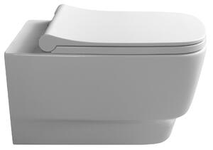 Sapho, BELLO závesná WC misa, Rimless, 35,5x53 cm, biela