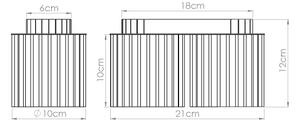 Sollux SL.1820 - Bodové svietidlo AURA 2xGU10/10W/230V červené