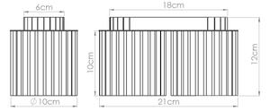 Sollux SL.1810 - Bodové svietidlo AURA 2xGU10/10W/230V modré