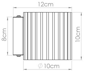 Sollux SL.1806 - Nástenné svietidlo AURA 1xG9/10W/230V hnedá