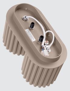 Sollux SL.1815 - Bodové svietidlo AURA 2xGU10/10W/230V taupe