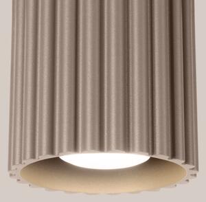Sollux SL.1814 - Bodové svietidlo AURA 1xGU10/10W/230V 10 cm taupe