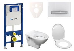 Cenovo zvýhodnený závesný WC set Geberit do ľahkých stien / predstenová montáž + WC S-Line S-line Pro 111.300.00.5ND8
