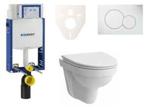 Cenovo zvýhodnený závesný WC set Geberit na zamurovanie + WC Laufen Laufen Pro Nordic SIKOGE2H1