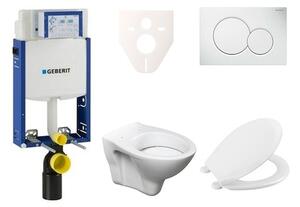Cenovo zvýhodnený závesný WC set Geberit na zamurovanie + WC S-Line S-line Pro 110.302.00.5NR1