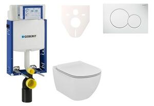Cenovo zvýhodnený závesný WC set Geberit na zamurovanie + WC Ideal Standard Tesi 110.302.00.5NF1