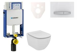 Cenovo zvýhodnený závesný WC set Geberit na zamurovanie + WC Ideal Standard Tesi 110.302.00.5NF8