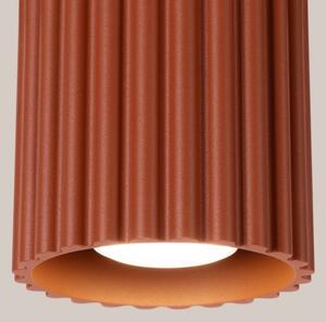 Sollux SL.1799 - Bodové svietidlo AURA 1xGU10/10W/230V 10 cm oranžové