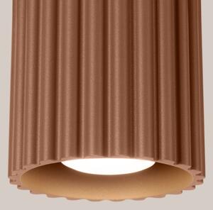Sollux SL.1804 - Bodové svietidlo AURA 1xGU10/10W/230V 10 cm hnedé