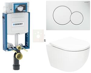Závesný WC set Geberit na zamurovanie SAT Fusion SIKOGZTORFUS01