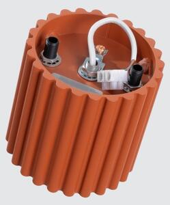 Sollux SL.1799 - Bodové svietidlo AURA 1xGU10/10W/230V 10 cm oranžové