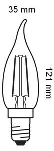 LED žiarovka retro filament E14/1,5W/230V 2400K - Osram