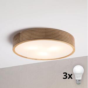 Brilagi - LED stropné svietidlo CARVALHO MODERN 3xE27/60W/230V pr. 47,5 cm dub