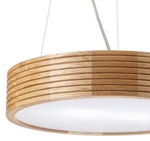 Brilagi - LED závesný luster na lankách CARVALHO MODERN 2xE27/60W/230V dub, priemer 37,5 cm
