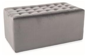 Taburet Lori 2 Velvet, sivá