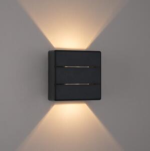 Brilagi - LED vonkajšie nástenné svietidlo DOUBLERAY LINE LED/6W/230V čierne IP54