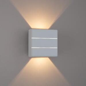 Brilagi - LED vonkajšie nástenné svietidlo DOUBLERAY LINE LED/6W/230V biela IP54