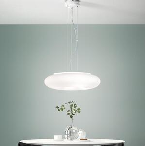 Ondaluce - Závesný luster na lanku DODI 2xE27/15W/230V, priemer 53 cm, biely