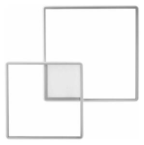 Ondaluce - LED stmievateľné stropné svietidlo DOWEL LED/60W/230V 75x75 cm strieborné