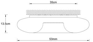 Ondaluce - Stropné svietidlo DODI 4xE27/15W/230V priemer 53 cm biele
