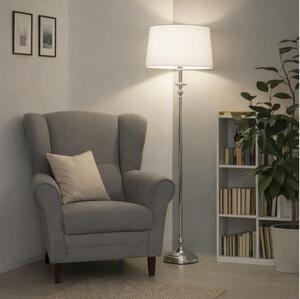 Brilagi - LED stojacia lampa CERIA 1xE27/60W/230V pr. 45 cm lesklý chróm/biela