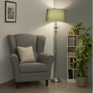Brilagi - LED stojacia lampa CERIA 1xE27/60W/230V pr. 45 cm lesklý chróm/zelená