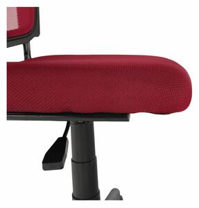 TEMPO Otočná stolička, tmavočervená/čierna, RAMIZA