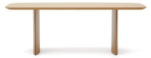 Jedálenský stôl v dekore duba v prírodnej farbe 100x240 cm Litto – Kave Home